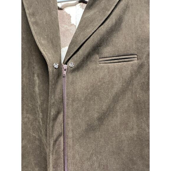 Brown Suede Women's Jacket - Picture 6 of 10